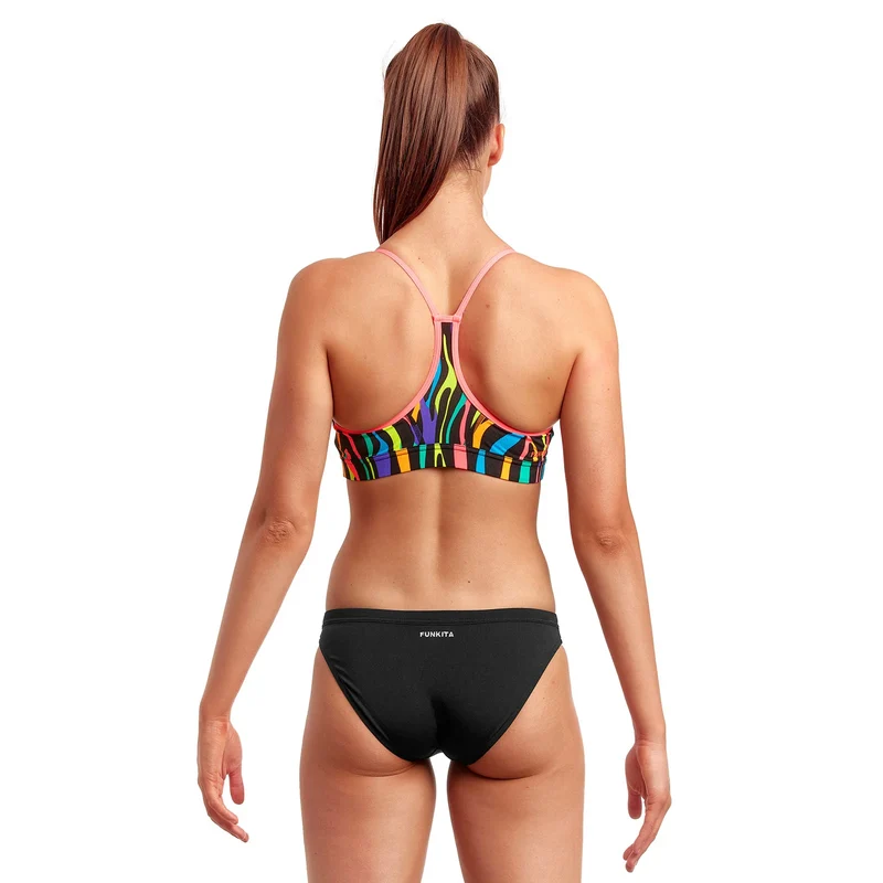 Way Funky Funkita, Swim Crop Top Tiger Town Bikinioberteil, Damen