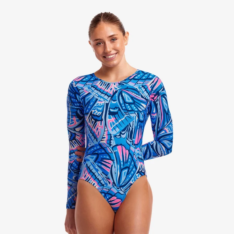 Way Funky Funkita, Eco Long Shot One Piece Soaring Hi, Badeanzug, Damen