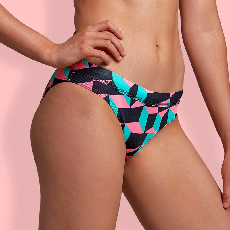 Way Funky Funkita, Sports Brief Step Up, Badehose, Damen