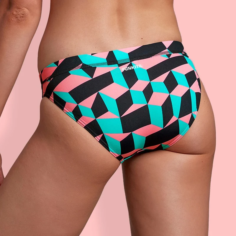 Way Funky Funkita, Sports Brief Step Up, Badehose, Damen