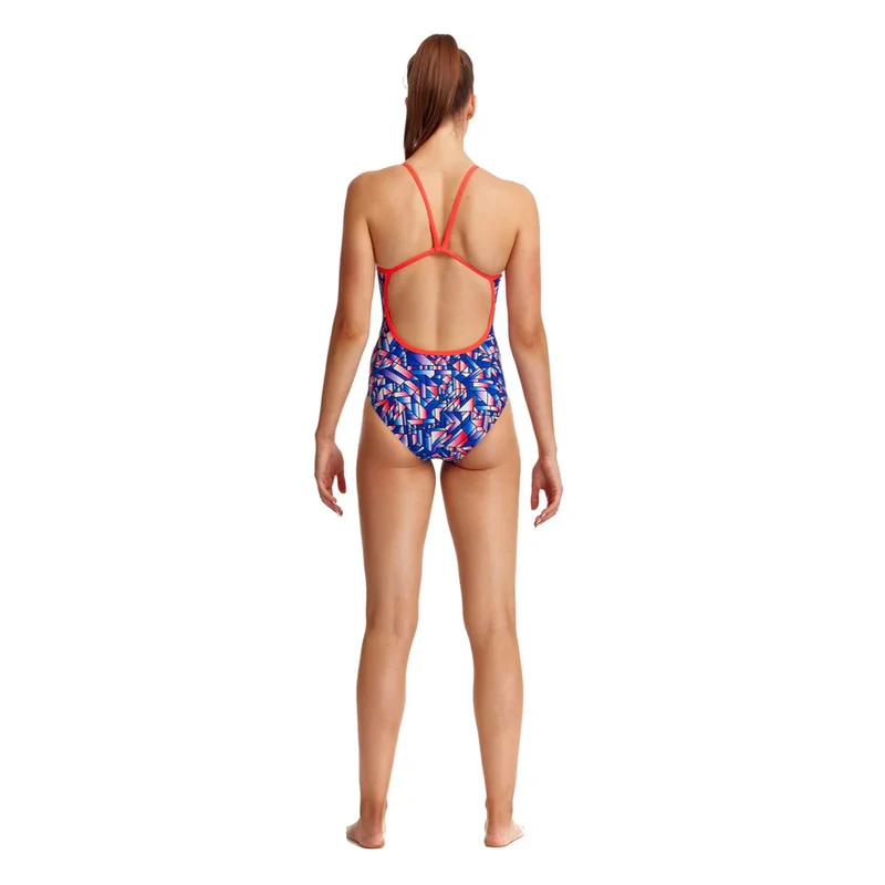 Way Funky Funkita Single Strap One Piece Pane In The Glass, Badeanzug, Damen