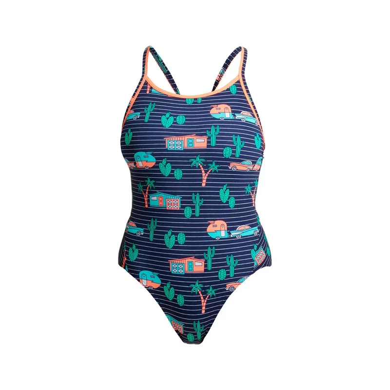 Way Funky Funkita Diamond Back One Piece Trailer Trash, Badeanzug, Damen