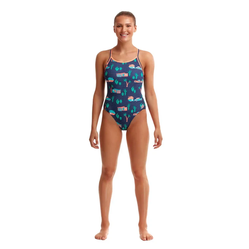 Way Funky Funkita Diamond Back One Piece Trailer Trash, Badeanzug, Damen
