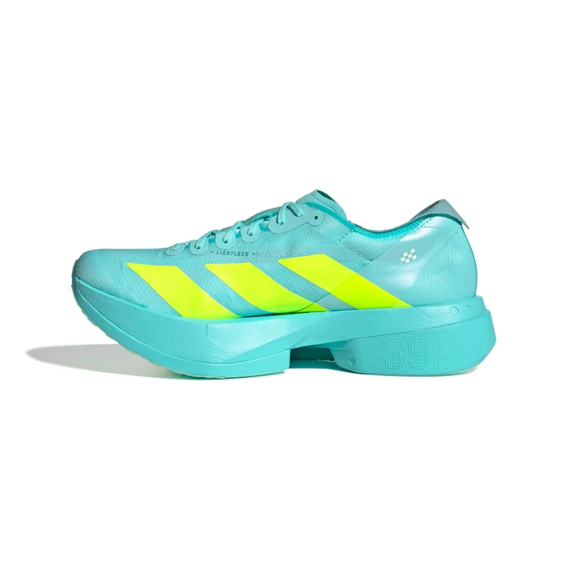 Adidas ADIZERO ADIOS Pro 4, Laufschuh, Damen, Semi Flash Aqua/Lucid Lemon/Mint Ton