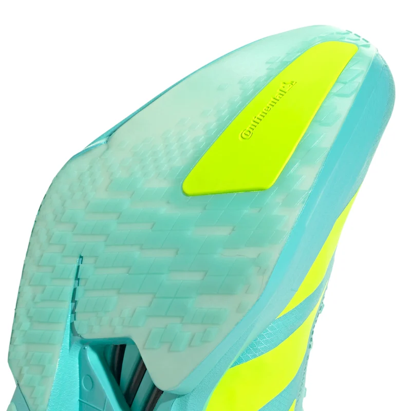 Adidas ADIZERO ADIOS Pro 4, Laufschuh, Damen, Semi Flash Aqua/Lucid Lemon/Mint Ton