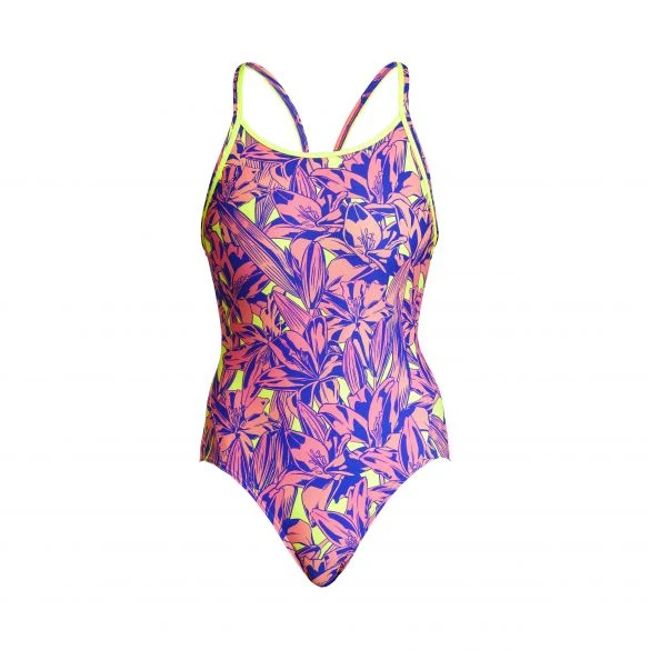 Way Funky Funkita Diamond Back One Piece Lily Pad, Badeanzug, Damen
