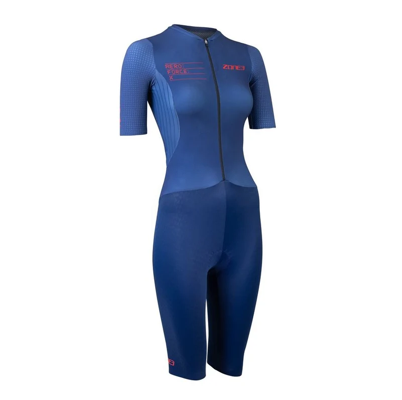 Zone3 Women's Aeroforce X II Short Sleeve Trisuit, Damen, Navy