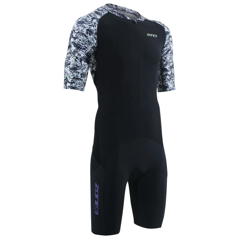 Zone3 Men's Lava Short Sleeve Aero Trisuit - Gravel