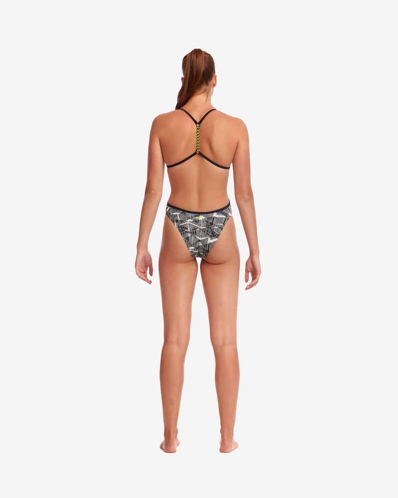 Way Funky Funkita Eco Twisted One Piece Bar Track, Badeanzug, Damen