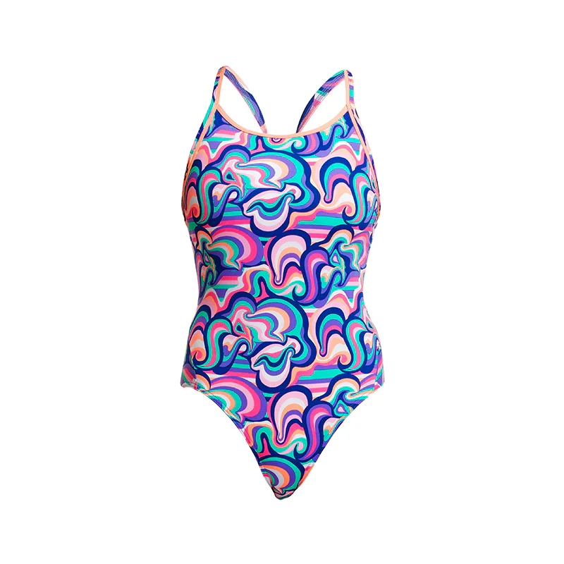 Way Funky Funkita Diamond Back One Piece Ice Cream Queen, Badeanzug, Damen