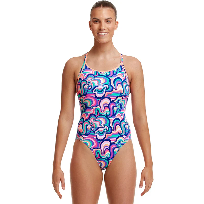 Way Funky Funkita Diamond Back One Piece Ice Cream Queen, Badeanzug, Damen