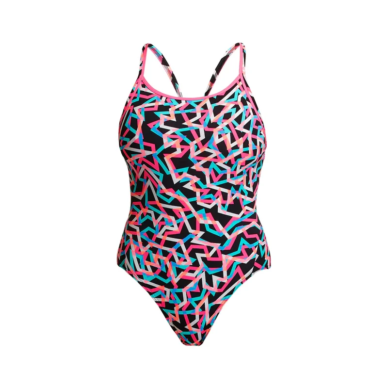 Way Funky Funkita Diamond Back One Piece Live Streamer, Badeanzug, Damen