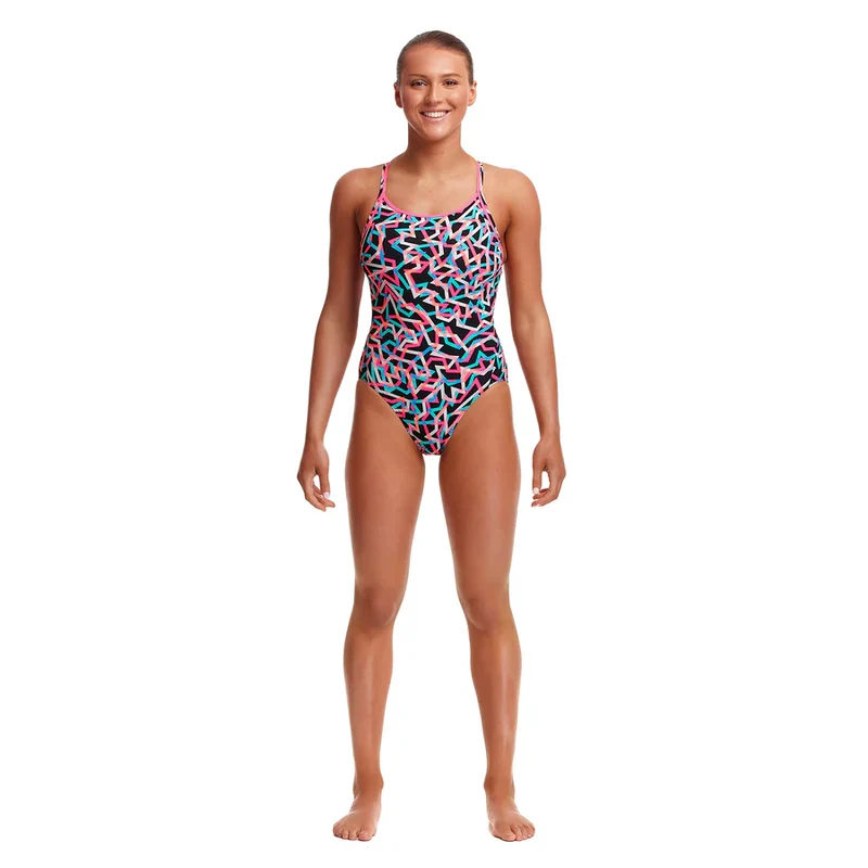 Way Funky Funkita Diamond Back One Piece Live Streamer, Badeanzug, Damen