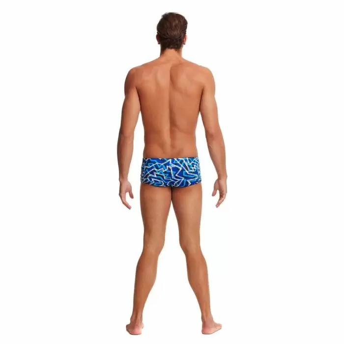Way Funky Funky Trunks Classic Trunks Ticker Tape, Badehose, Herren