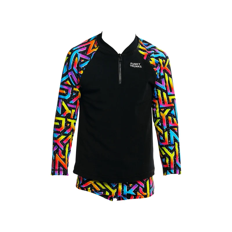 Way Funky Funky Trunks, Zippy Rash Vest Brand Galaxy, Langarm - Badeoberteil, Kinder