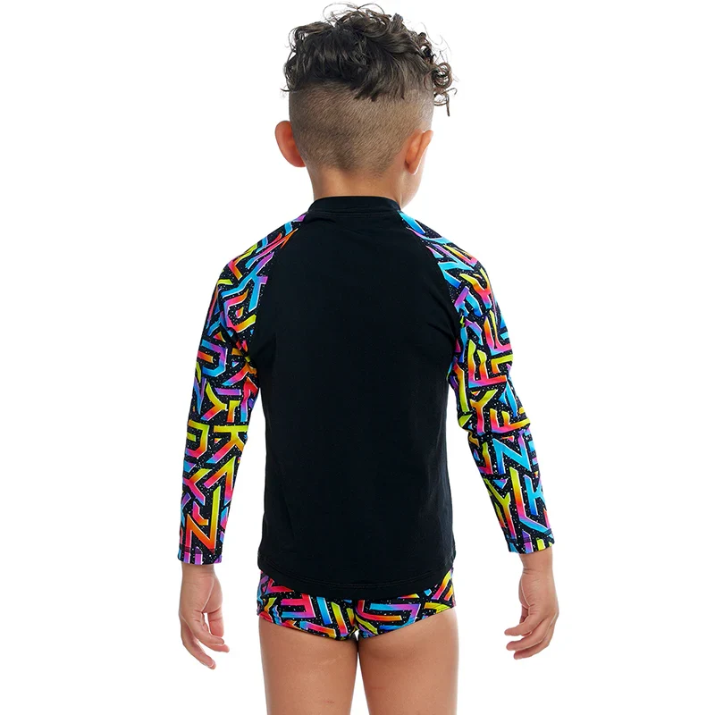 Way Funky Funky Trunks, Zippy Rash Vest Brand Galaxy, Langarm - Badeoberteil, Kinder