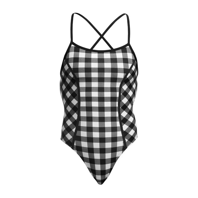 Way Funky Funkita Eco Bond Girl One Piece Check Deck, Badeanzug, Damen