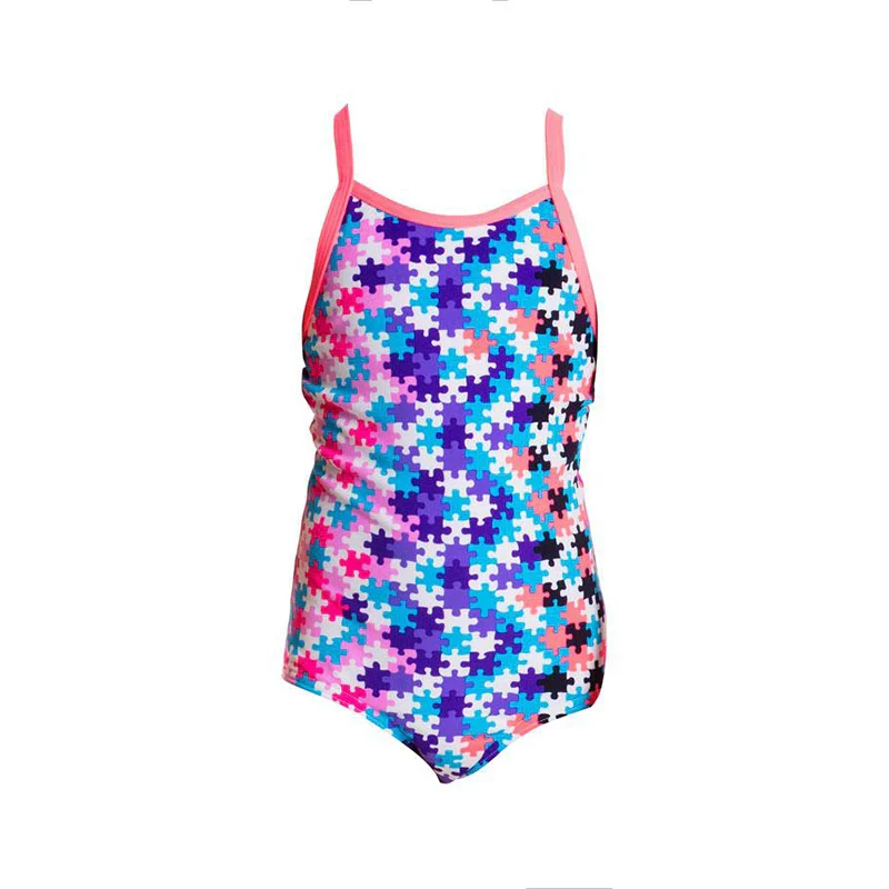Way Funky Funkita, Printed One Piece Party Pieces, Badeanzug, Kinder