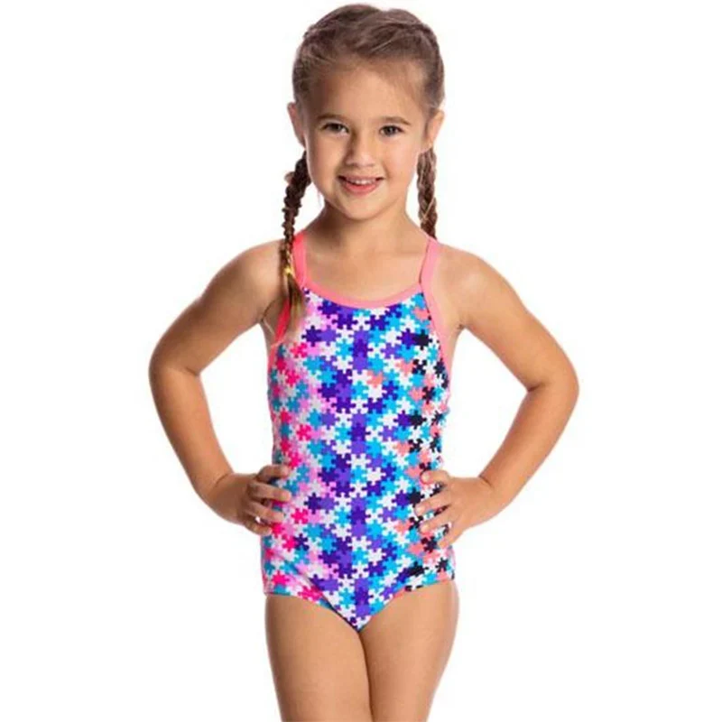 Way Funky Funkita, Printed One Piece Party Pieces, Badeanzug, Kinder