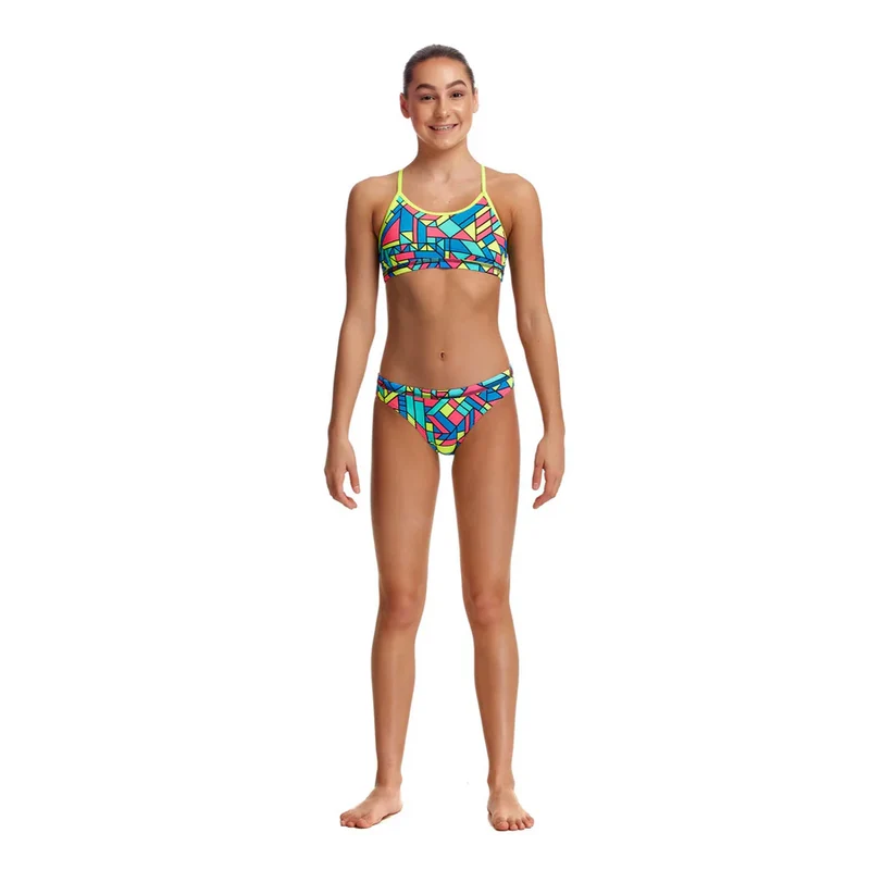 Way Funky Funkita, Racerback Two Piece Gettin Jiggy, Zweiteiler-Badeanzug, Kinder