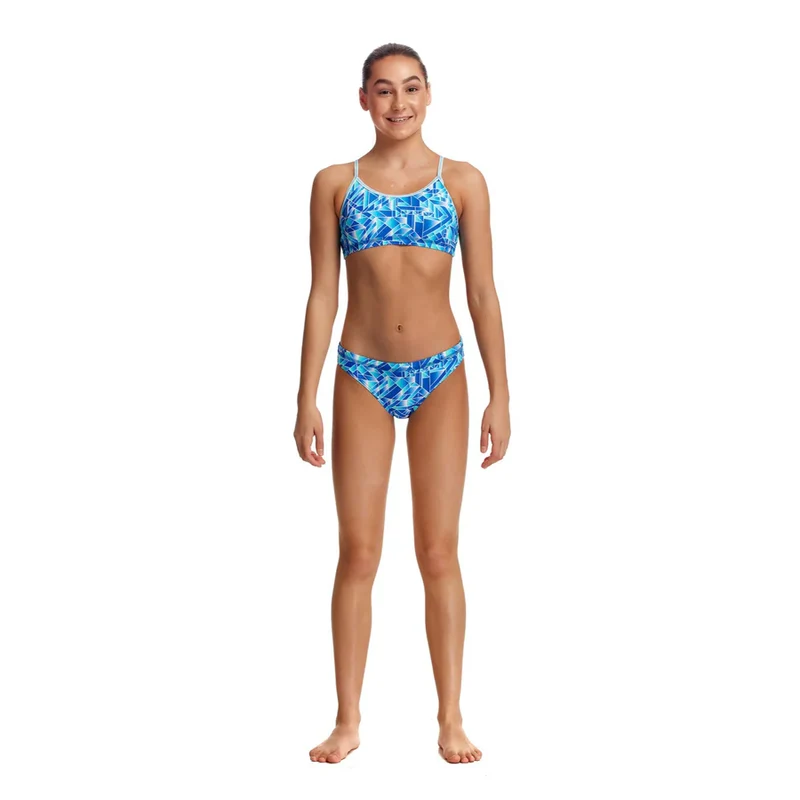 Way Funky Funkita, Racerback Two Piece Pane Train, Zweiteiler-Badeanzug, Kinder