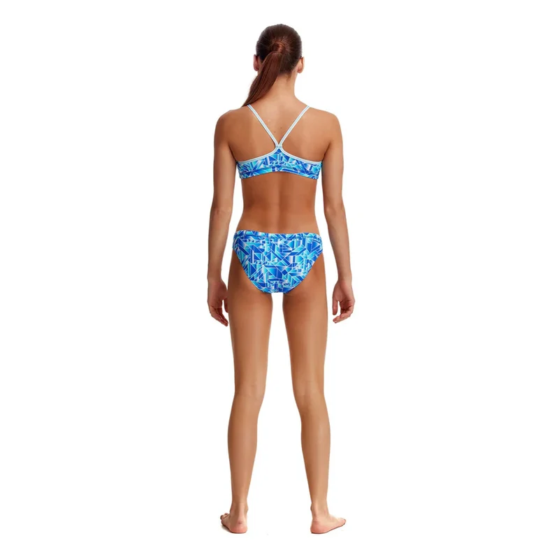 Way Funky Funkita, Racerback Two Piece Pane Train, Zweiteiler-Badeanzug, Kinder