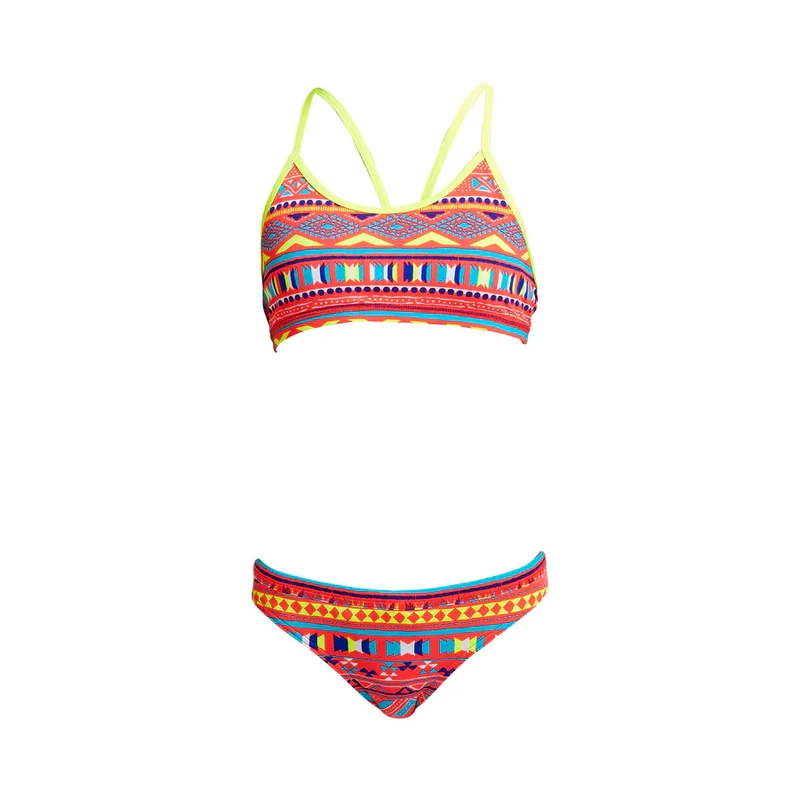 Way Funky Funkita, Racerback Two Piece Tribe Vibe, Zweiteiler-Badeanzug, Kinder