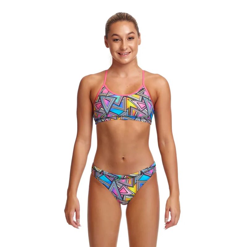 Way Funky Funkita, Racerback Two Piece Prism Break, Zweiteiler-Badeanzug, Kinder