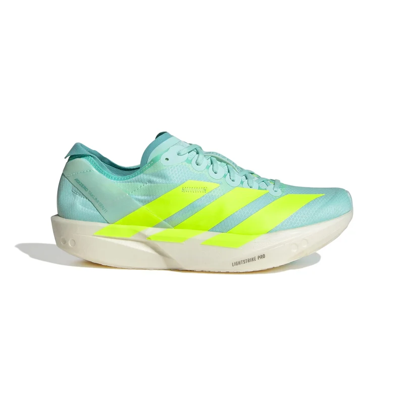Adidas ADIZERO TAKUMI SEN 11, Laufschuh, Damen, Sea Flash Aqua/Lucid Lemon/Flash Aqua