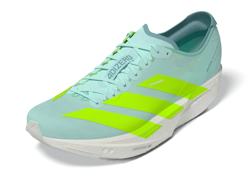 Adidas ADIZERO TAKUMI SEN 11, Laufschuh, Damen, Sea Flash Aqua/Lucid Lemon/Flash Aqua