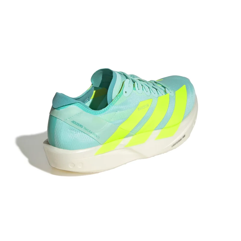Adidas ADIZERO TAKUMI SEN 11, Laufschuh, Damen, Sea Flash Aqua/Lucid Lemon/Flash Aqua