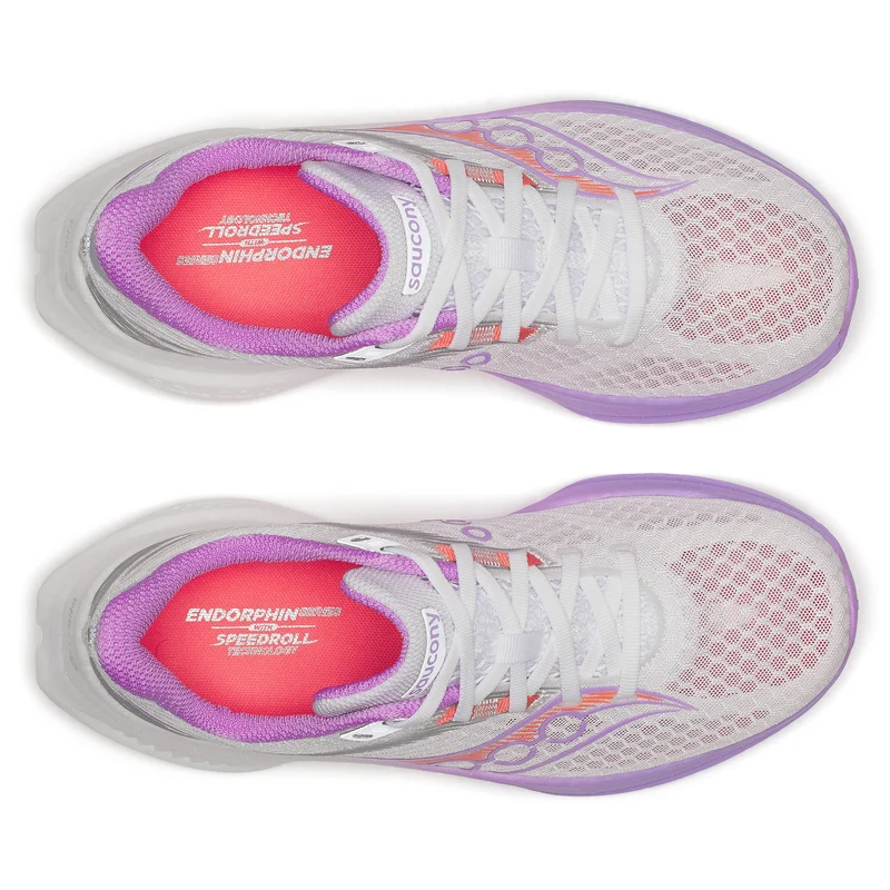 Saucony Endorphin Speed 5, Laufschuhe, Damen, White/Crocus