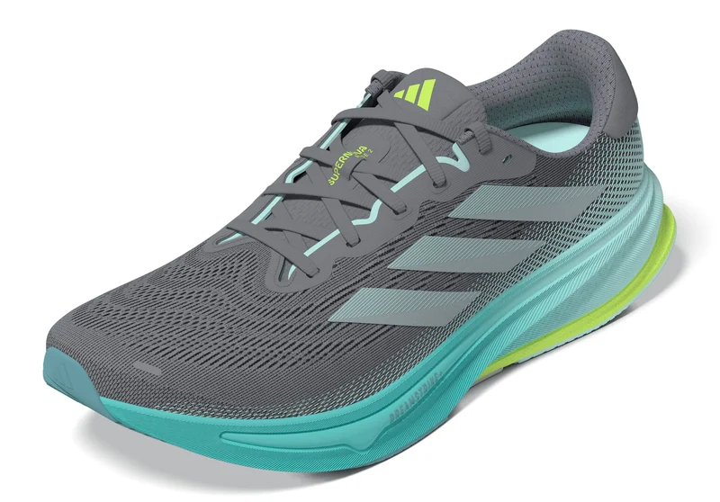 Adidas Supernova Solution Rise 2, Laufschuh, Damen, Grey/MagrMint/Flash Aqua