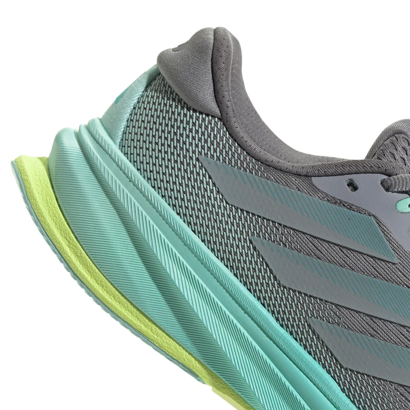 Adidas Supernova Solution Rise 2, Laufschuh, Damen, Grey/MagrMint/Flash Aqua