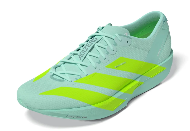 Adidas ADIZERO ADIOS 9, Laufschuh, Damen, Sea Flash Aqua/Lucid Lemon/Minton