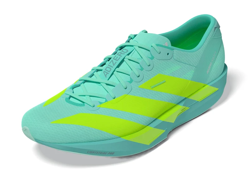 Adidas ADIZERO ADIOS 9, Laufschuh, Herren, Flash Aqua/Lucid Lemon/Zero Mint