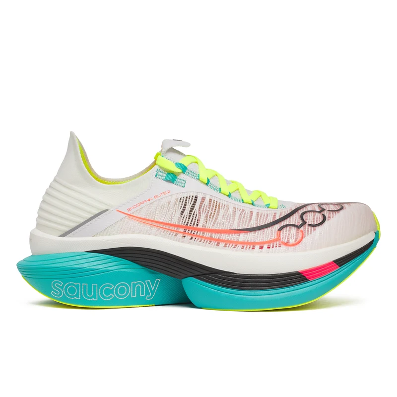 Saucony Endorphin Elite 2, Laufschuh, unisex, White/Mutant