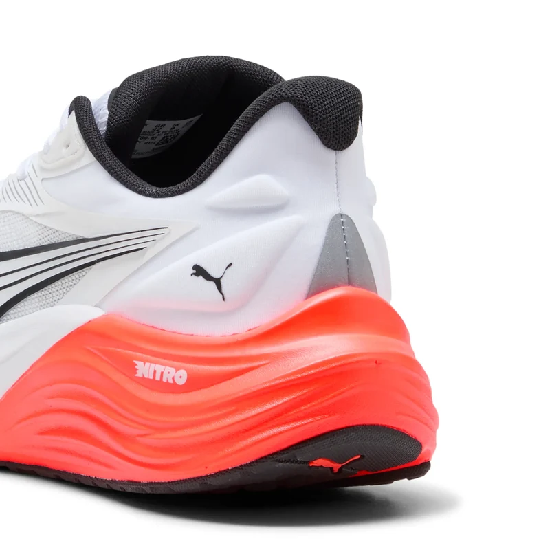 Puma Electrify Nitro 4, Laufschuhe, Herren, Puma White/Glowing Red/Puma Black