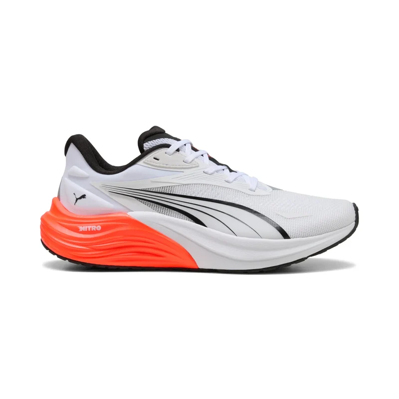 Puma Electrify Nitro 4, Laufschuhe, Herren, Puma White/Glowing Red/Puma Black