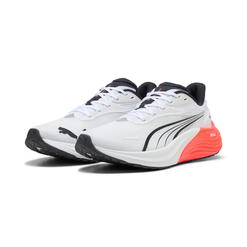Puma Electrify Nitro 4, Laufschuhe, Herren, Puma White/Glowing Red/Puma Black