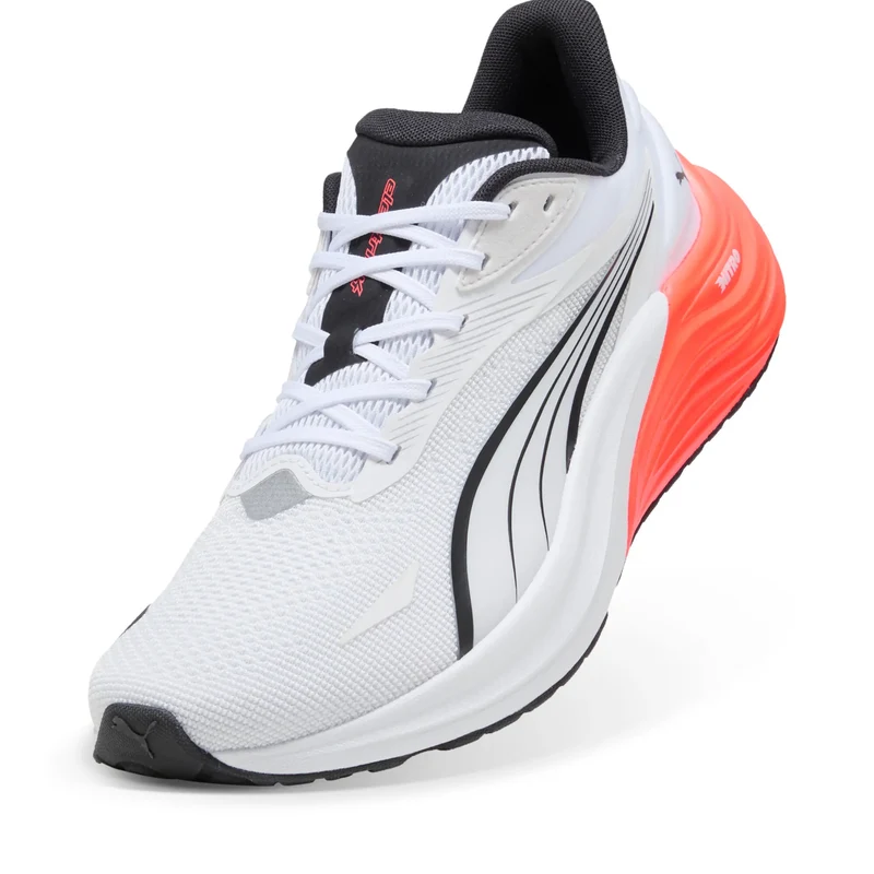 Puma Electrify Nitro 4, Laufschuhe, Herren, Puma White/Glowing Red/Puma Black