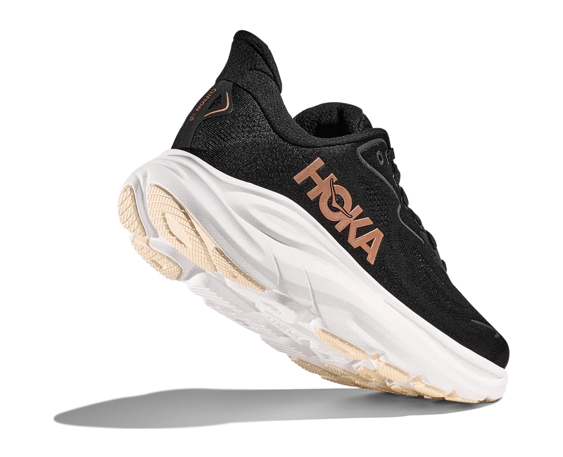 Hoka Clifton 10, Laufschuh, Damen, Black/Rose Gold