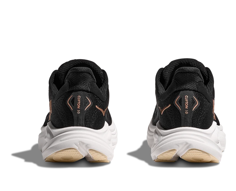 Hoka Clifton 10, Laufschuh, Damen, Black/Rose Gold