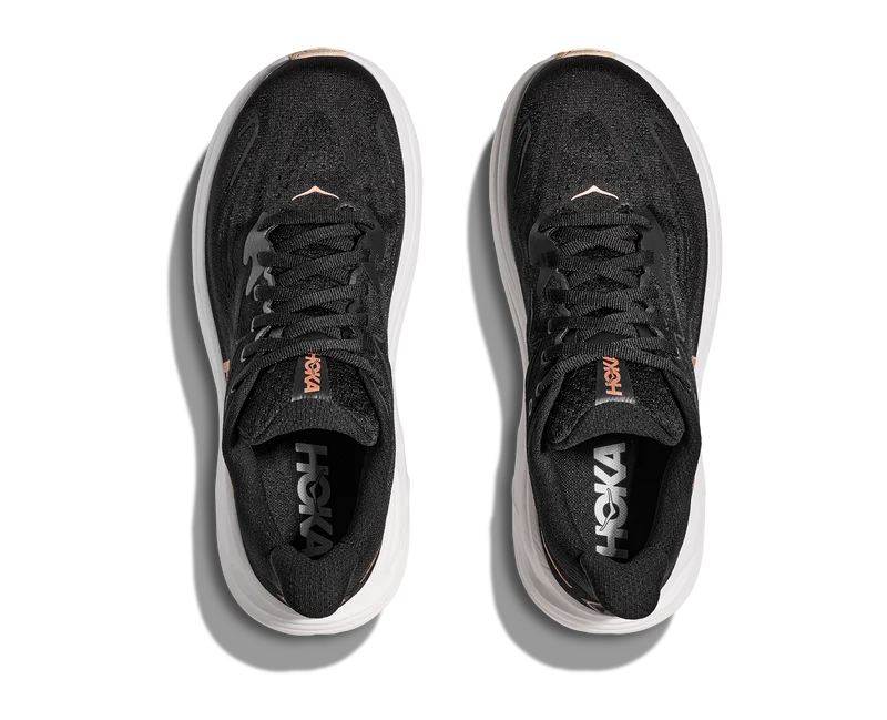 Hoka Clifton 10, Laufschuh, Damen, Black/Rose Gold