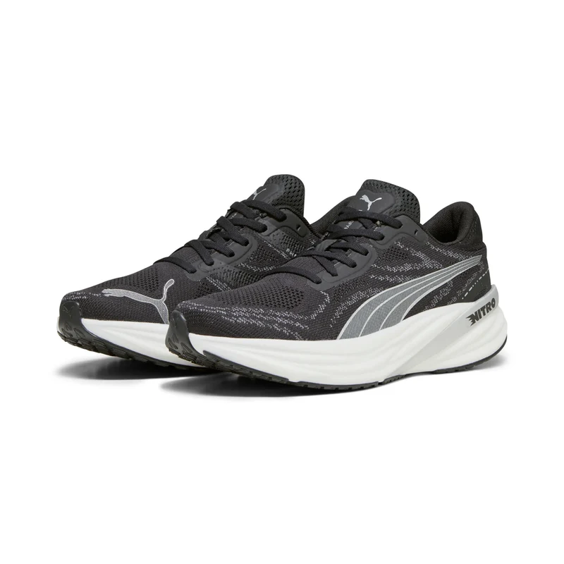 Puma Magnify NITRO 2, Laufschuhe, Herren, Puma Black/Puma White/Puma Silver