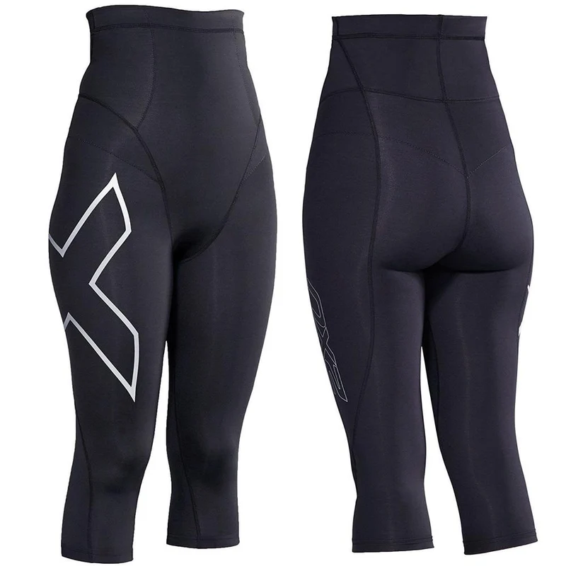 2XU Postnatal Active Tights, Damen, Black/Silver
