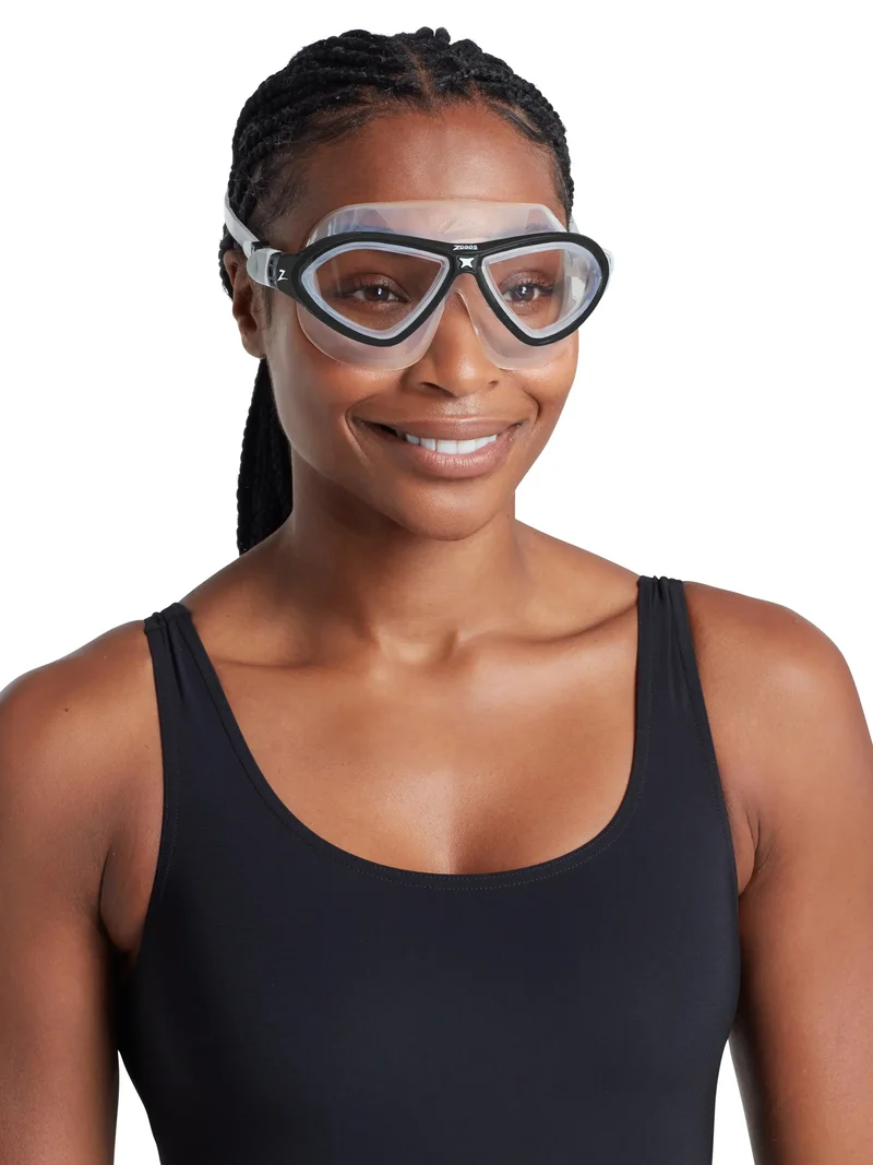 Zoggs Horizon Flex Mask Titanium, clear/black/clear