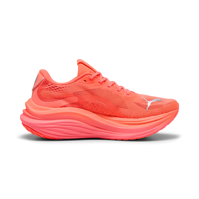 Puma MagMax Nitro, Laufschuh, Damen, Glowing Red-PUMA Silver