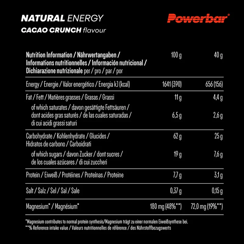 Powerbar Natural Energy Cereal Riegel, Cacao Crunch