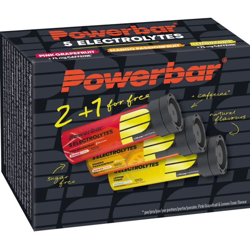 Powerbar 5 Electrolytes, Multiflavour Pack 2+1, 3 x 42g